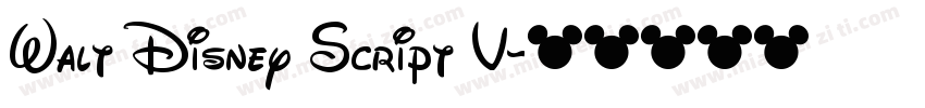 Walt Disney Script V字体转换